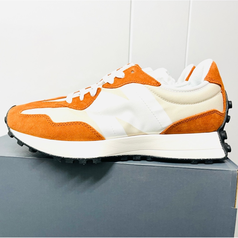 New Balance 327 Casual Sneakers Shoes Women 9.5 / Men 8 Rust Oxide Timberwolf - Picture 5 of 16
